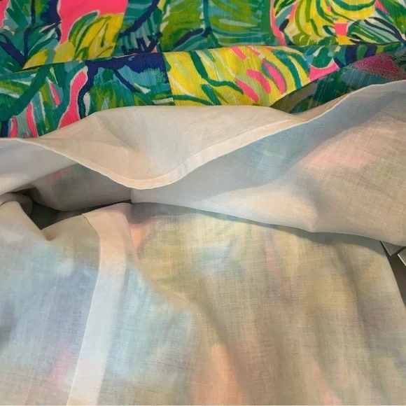 Lily Pulitzer Brynn Pink Sunset Strapless Dress Sz. 0 - Picture 13 of 15